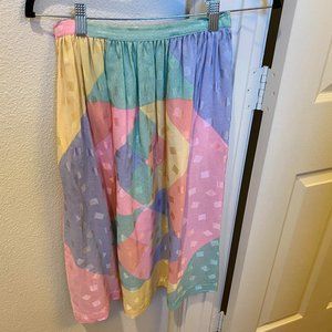 Vintage UMI Collections by Anne Crimmins Colorful Skirt